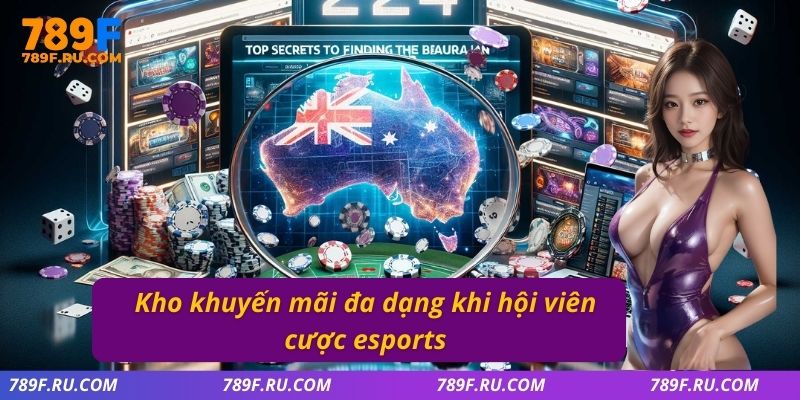 Kho khuyến mãi đa dạng khi hội viên cược esports